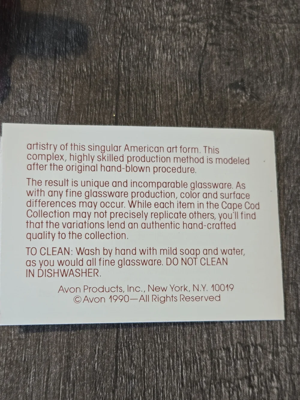 Vintage Avon The 1876 Cape Cod Collection Cup and Saucer/ Lot of 4 SETS NIB